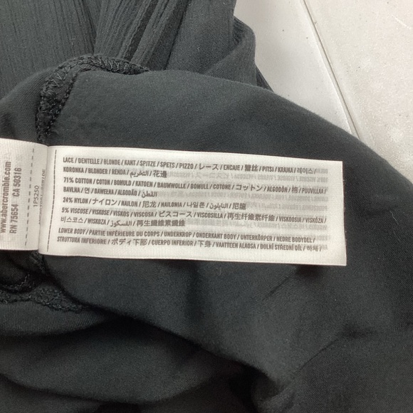 Abercrombie and Fitch Black Sleeveless Lace Cocktail Mini Dress XS - Picture 10 of 10